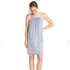 Vineyard Vines Sandbar Stripe Embroidered Dress